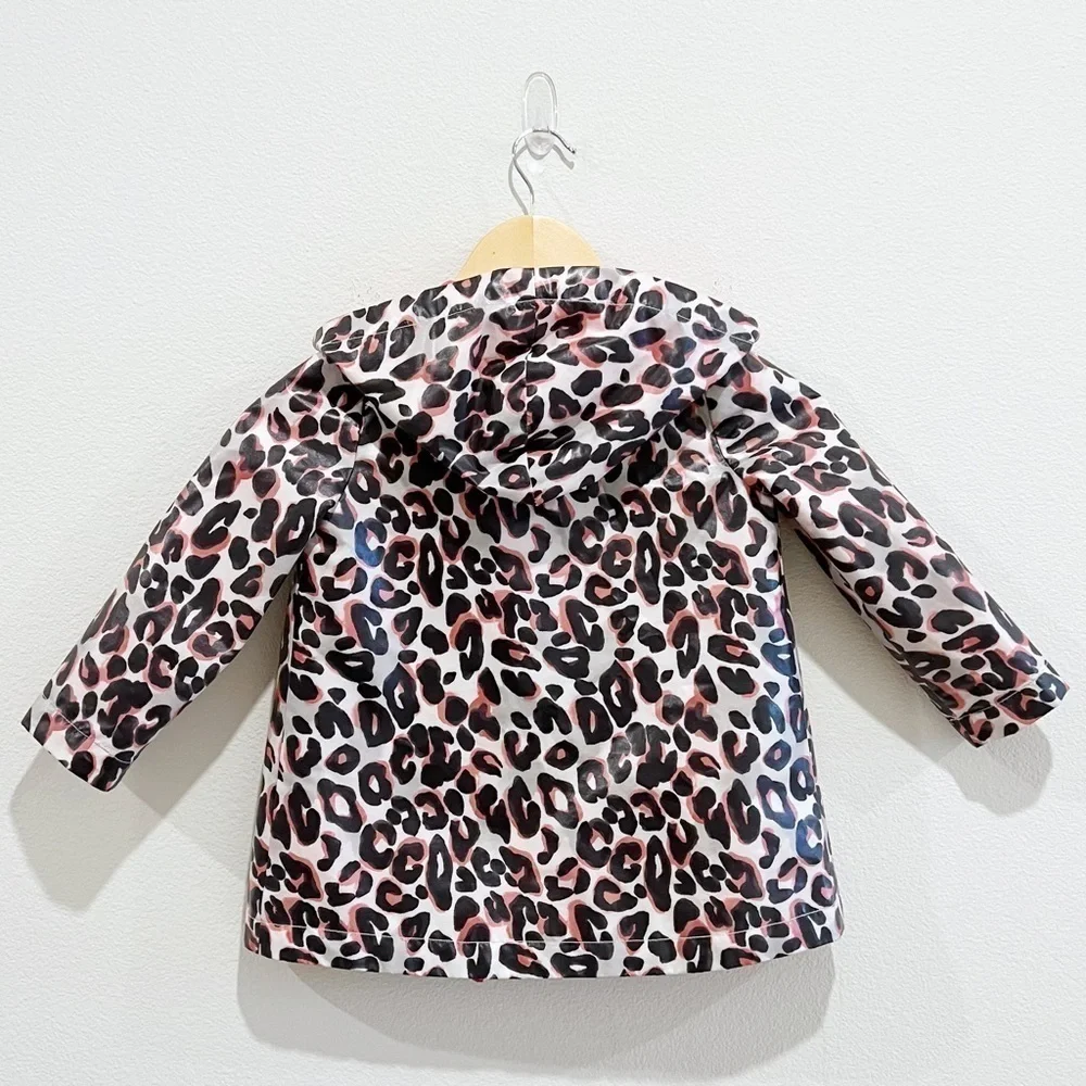 GYMBOREE Animal Print Leopard Rain Jacket XS